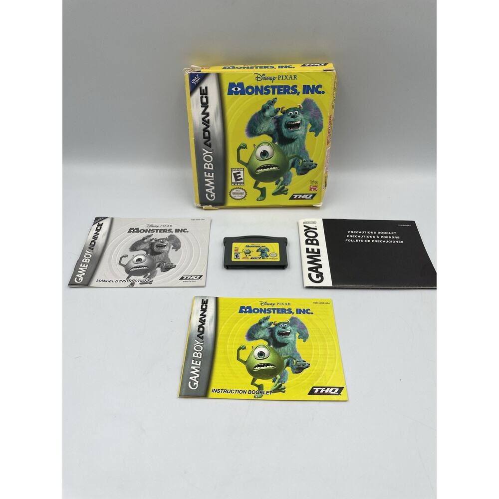 Monster's, Inc. Game Boy Advance Complete In Box Good Condition - Tested
